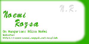noemi rozsa business card